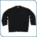 Black Distressed Ellipse Long-Sleeve T-Shirt